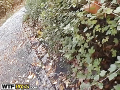 Adventurous blonde goes for public sex