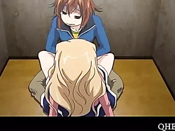 Anime teen rides shaft and cums hard