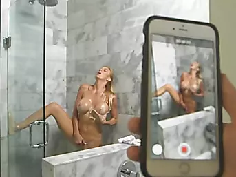 Busty Blonde MILF Alexis Fawx Fucks Under Shower