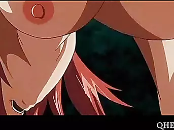 Anime redhead pussy hammered outdoor