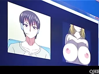Big tits Anime blonde masturbates and squirts
