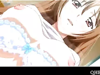 Anime doll punished to suck cock on knees