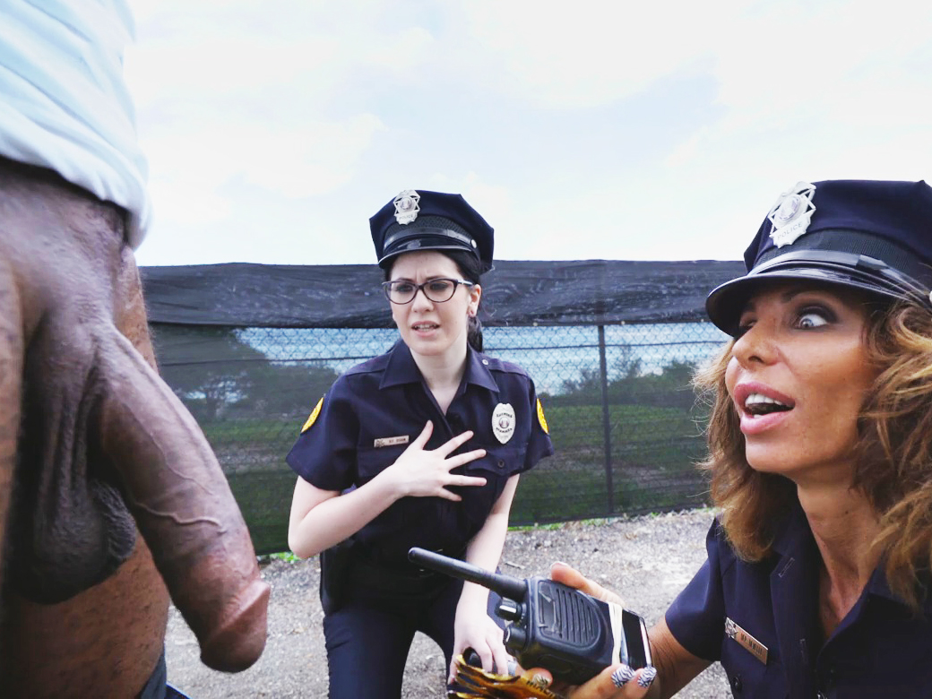 Lyla lali and norah gold take bbc on patrol car