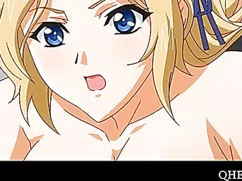 Hentai blonde taking two hard cocks at once