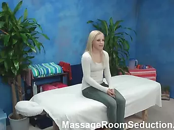 Alyssa seduced and fucked by her massage therapist on hidden camera