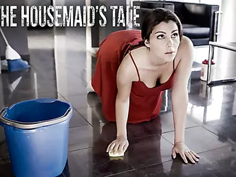 Housemaid Valentina Nappi cleans the floors and a cock!