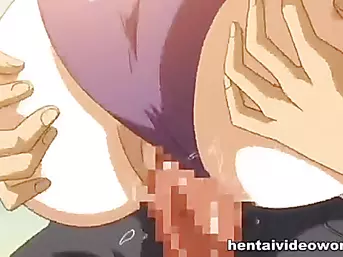 Hentai big tits girl fully filled with the cum