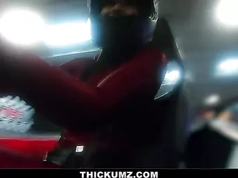 Thickumz - Phat Ass Vlogger Babe Rides A Go Kart