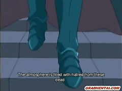 Cute hentai Princess sucking a stiff dick in the dungeon