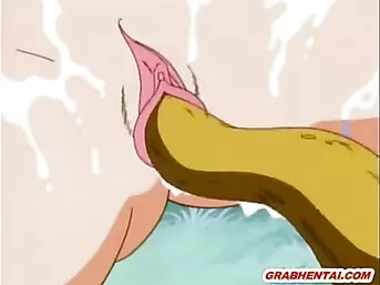 Hentai girls caught and hot drilled by monster tentacles