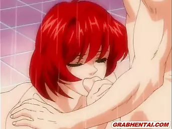 Redhead hentai sixty nine style oralsex and riding cock
