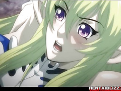 Bondage hentai Elf gangbanged in the dungeon