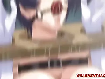 Bondage schoolgirl hentai bigboobs with a muzzle brutally gangbanged