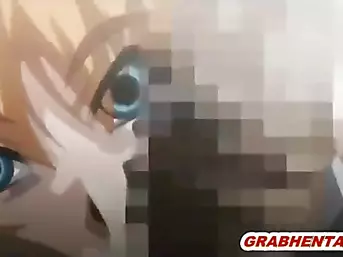Pregnant hentai sucking monster cock and swallowing cum