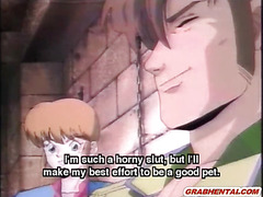 Hentai gets squeezed her tits and drilled by octopus monster
