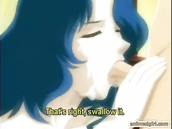 Mom hentai sucking cock and swallowing cum