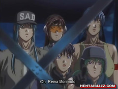 Chained hentai bigboobs group assfucked by bandits