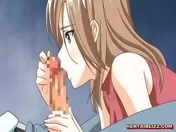 Busty hentai gets licked her wetpussy and blowjob