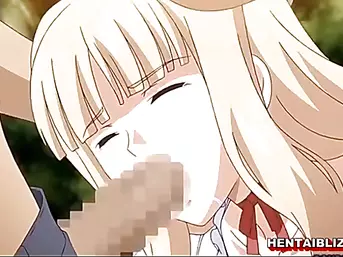 Busty hentai brutally gangbanged by bandits in the forest