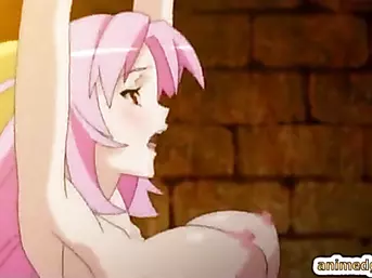 Chained hentai brutally toying fucked by bigboobs anime