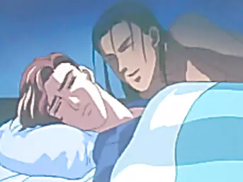 Anime homosexual guys in dark room