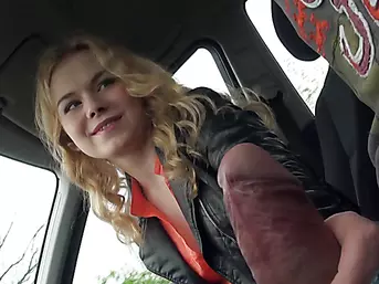 Cute teen Nishe gets a ride and fucked