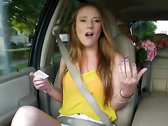 Busty teen Sam Summers Fucked on a highway by the guy who helped her on her find a place