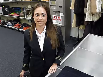 Fucking a Latina Stewardess