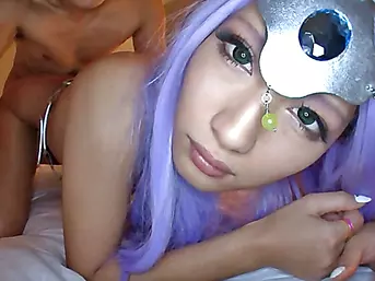 Superb Japanese cosplayer fucked and creampied in POV style