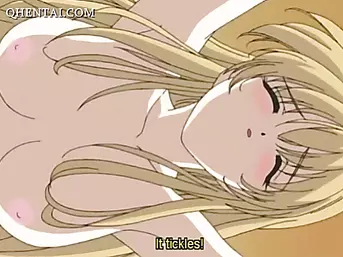 Shy hentai girl grabs cock and sucks it good