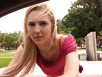Slim teen gets picked up after her bf dumps her and she gets a revenge fuck